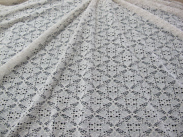 Stretchable ύφασμα δαντελλών βαμβακιού νάυλον για την ενδυμασία, ύφασμα πλέγματος δαντελλών προμηθευτής