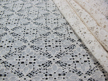 Stretchable ύφασμα δαντελλών βαμβακιού νάυλον για την ενδυμασία, ύφασμα πλέγματος δαντελλών προμηθευτής