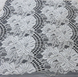 150CM πλάτους Floral ύφασμα δαντελλών βαμβακιού νάυλον πορφυρό/άσπρο/μαύρο για το γυναικείο επίδεσμο προμηθευτής