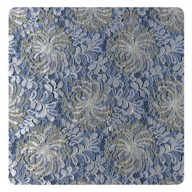 Guipure Chantilly λουλουδιών μόδας χρυσό μπλε άσπρο Floral ύφασμα δαντελλών προμηθευτής